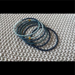 Blue threaded bangles